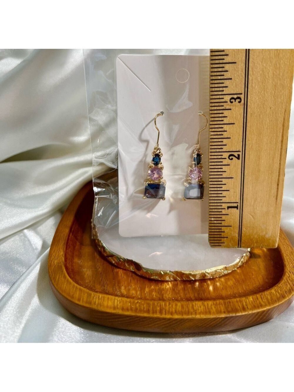 Colorful Rectangles Earrings - Picture 3 of 4